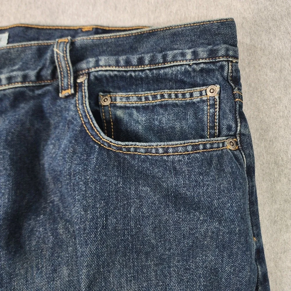 Harley Davidson Motorcycle Jeans Mens 42x32‎ Blue Medium Wash Biker Cotton Denim